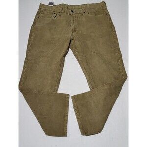 Levis 514 Men's Jeans Size 38x30 Corduroy Straight Leg Mid Rise Brown